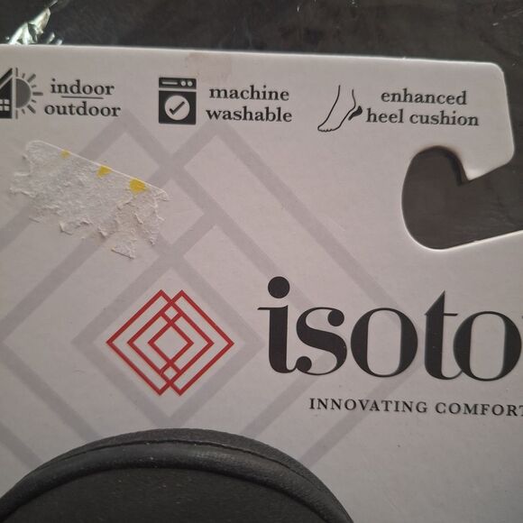 Isotoner Men's Black Loafers Gel Infused Memory Foam Indoor Outdoor XL 11 - 12 - Picture 7 of 10